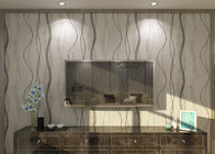 Recubrimientos de paredes contemporáneos desprendibles, papel pintado rayado no tejido moderno para la sala de estar