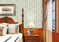 Papel pintado inglés durable beige floral del estilo, recubrimientos de paredes decorativos del hogar