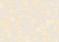 Oro y papel pintado desprendible floral gris, diseño del hogar del papel pintado del arte moderno