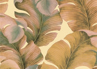Papel pintado rayado coloreado sureste sólido no tejido, papel pintado del modelo de la hoja del plátano japonés